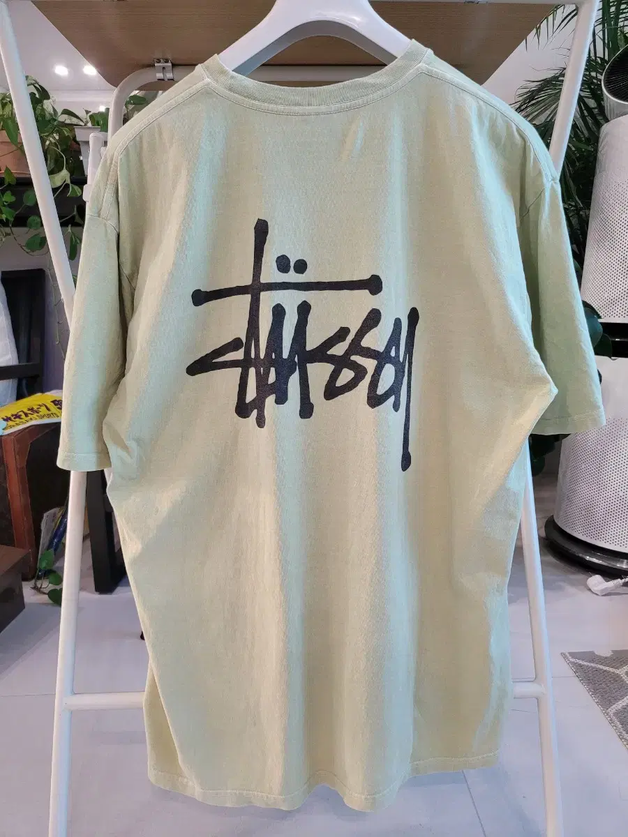 XL  스투시 포그그린  앞 뒤 하와이 빅로고 리미티드 STUSSY  반